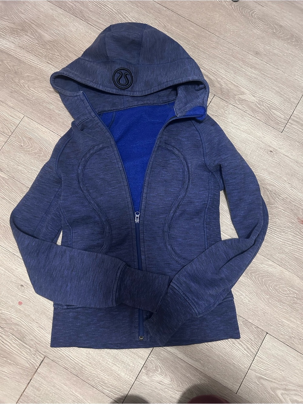 lululemon athletica Navy Blue Hooded Zip-Up Vest